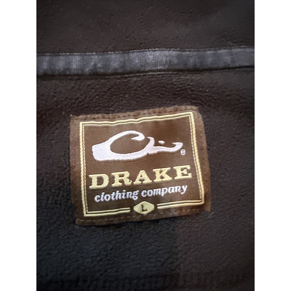 Drake Waterfowl Men's Camp Fleece 2.0 Pullover Black Size Large - Picture 3 of 7